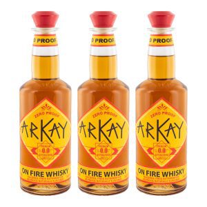 Deal 6 Bottles On Fire Whiskey Alternative 33.3 FL OZ / 1 Liter