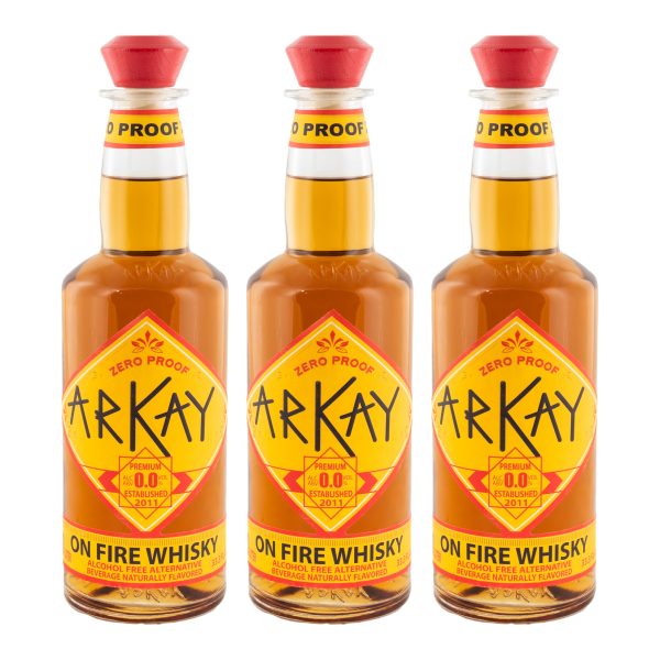 Deal 6 Bottles On Fire Whiskey Alternative 33.3 FL OZ / 1 Liter