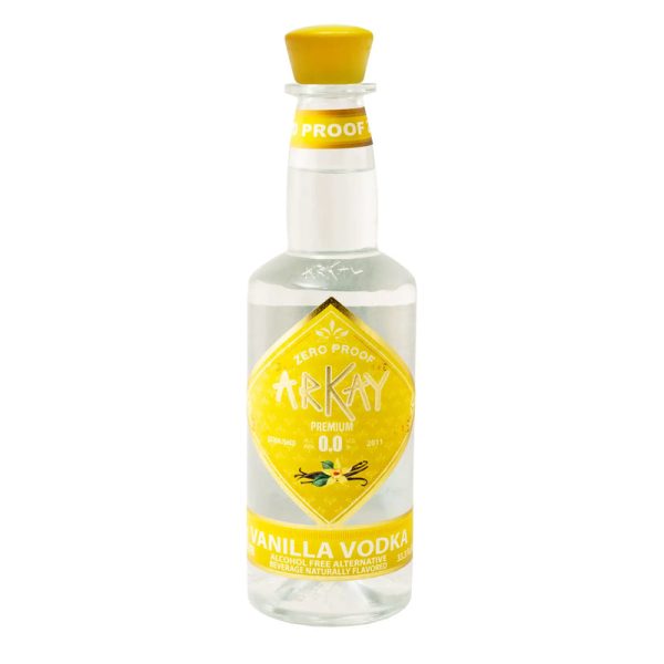 Arkay Vanilla Vodka Zero Proof Spirits 33.3 FL OZ / 1 Liter