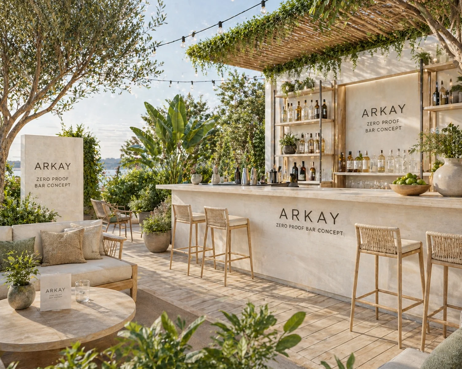 ARKAY Zero Proof Bar Concept — Outdoor Garden