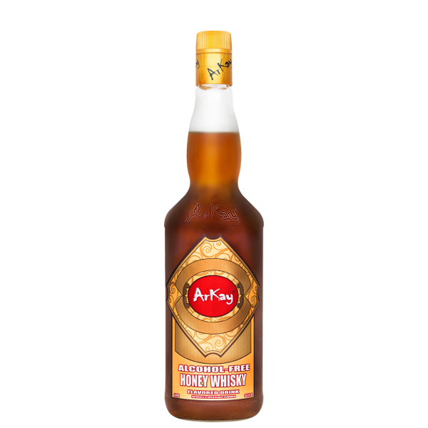 Arkay Alcohol Free Honey Whisky Flavoured 33.3 FL OZ / 1 Liter